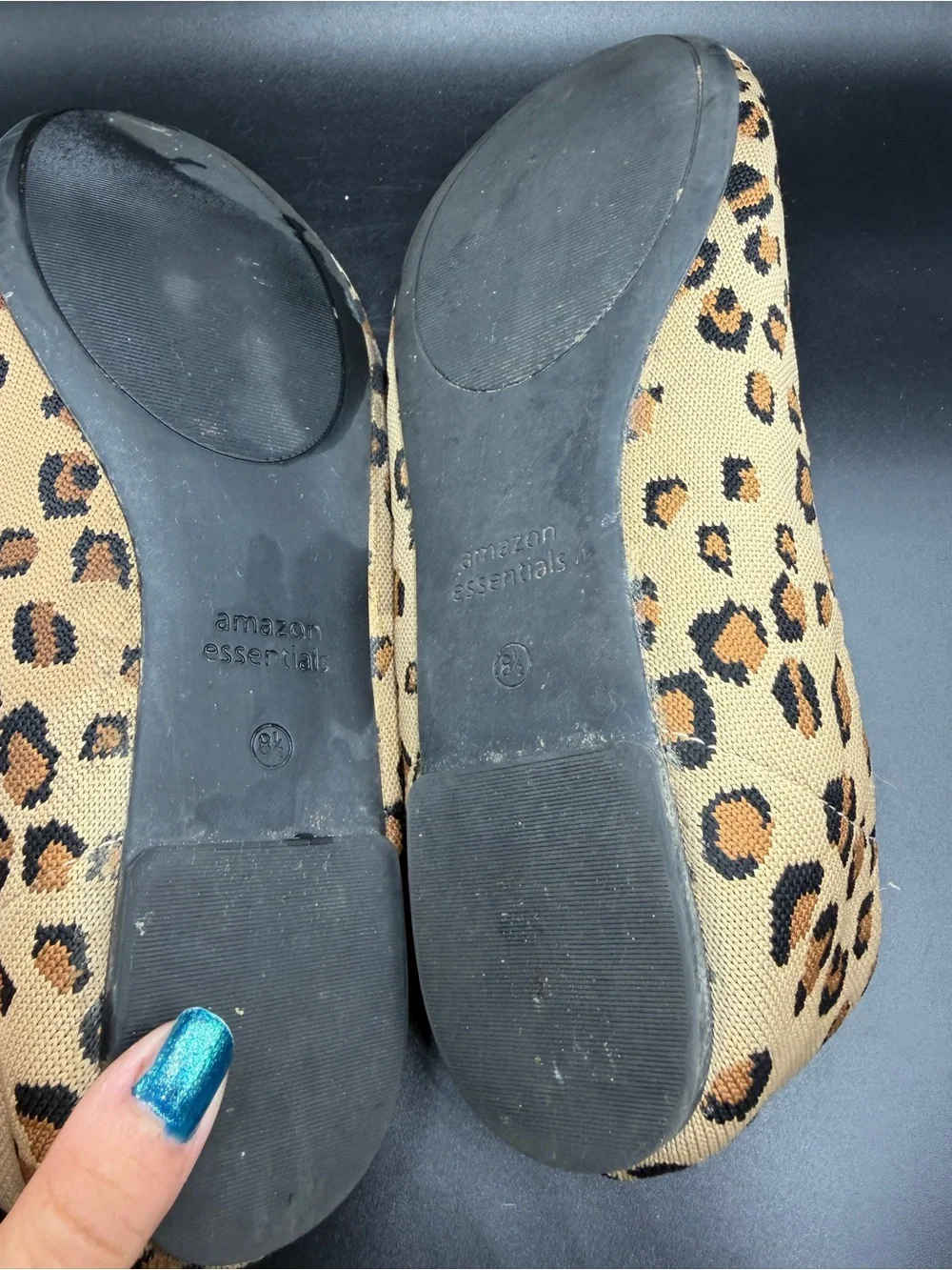 Leopard Print Ballet Flats - Beige Leopard Women's Shoes